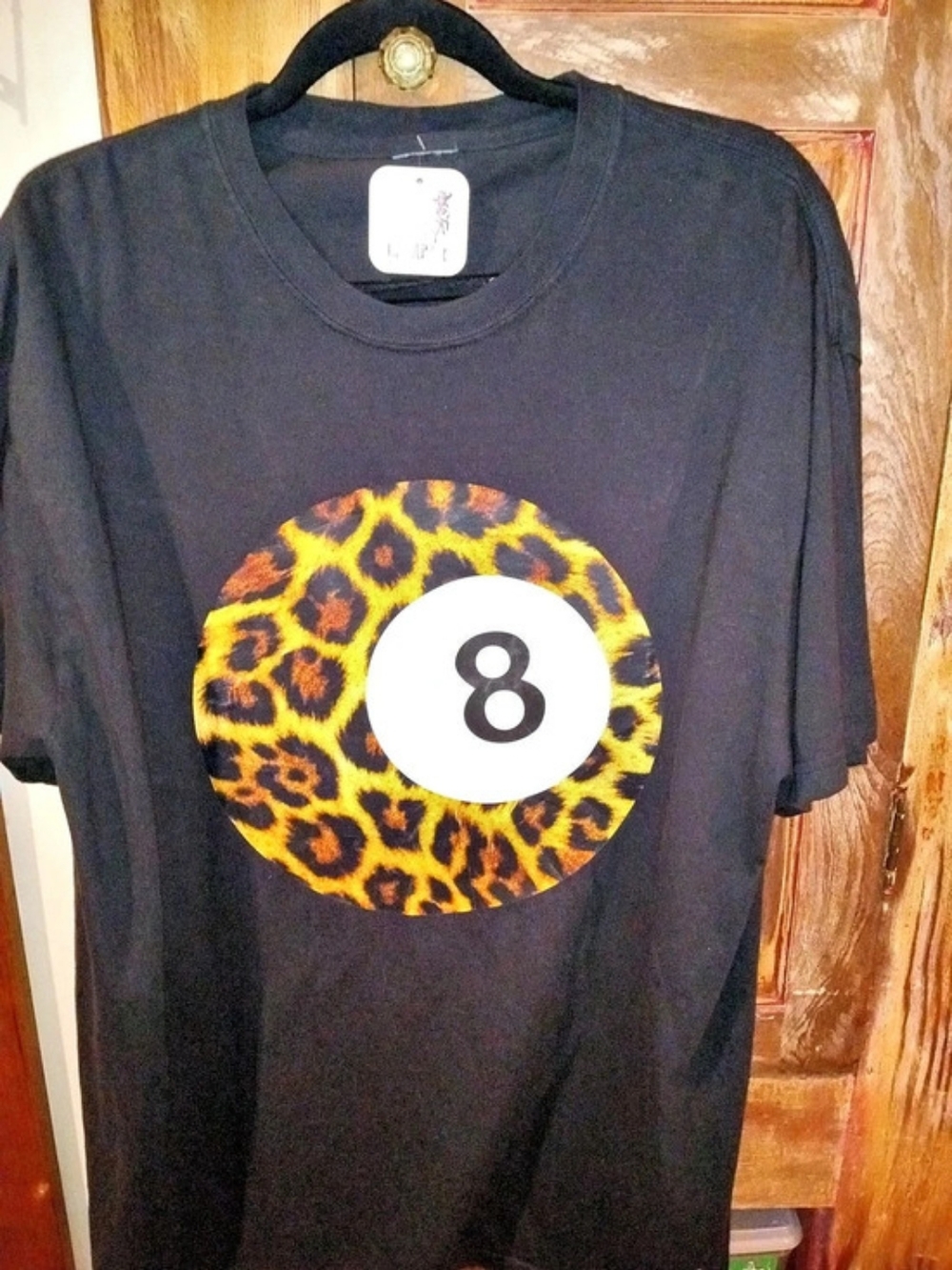 Leopard Print Number 8 Tee